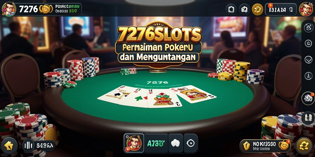 Tampilan gameplay Poker yang mendebarkan di 7276SLOTS.