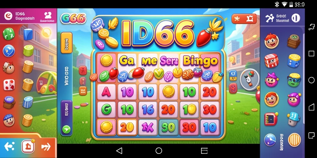 Screenshot utama ID66 menampilkan gameplay Bingo yang penuh aksi.