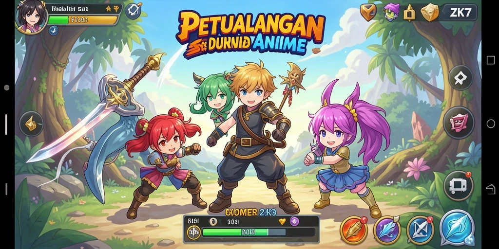 Gameplay seru dengan karakter Anime yang memukau.