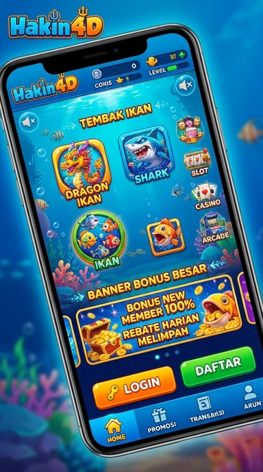 Pengguna sedang menjelajahi katalog aplikasi hakin4d.